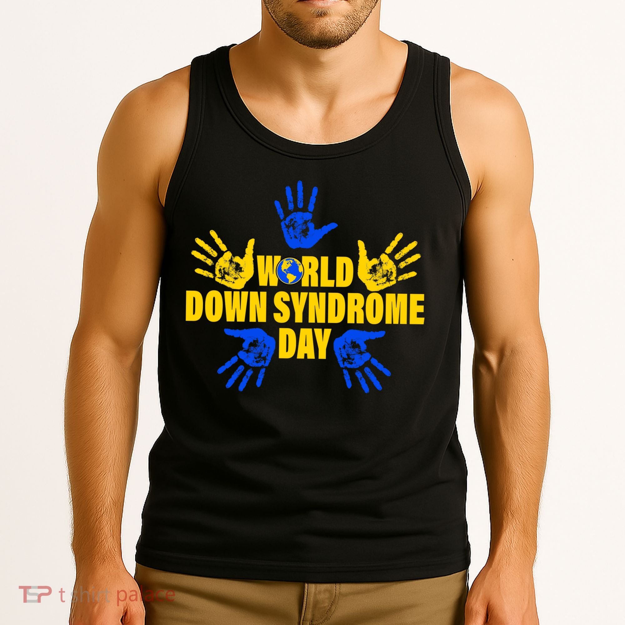 World Down Syndrome Day Hand Print Tank Top