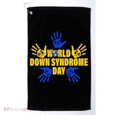World Down Syndrome Day Hand Print Golf Towel
