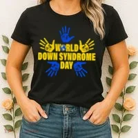World Down Syndrome Day Hand Print Women's T-Shirt thumb 2