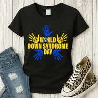World Down Syndrome Day Hand Print Women's T-Shirt thumb 3