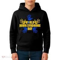 World Down Syndrome Day Hand Print Kids Hoodie thumb 4