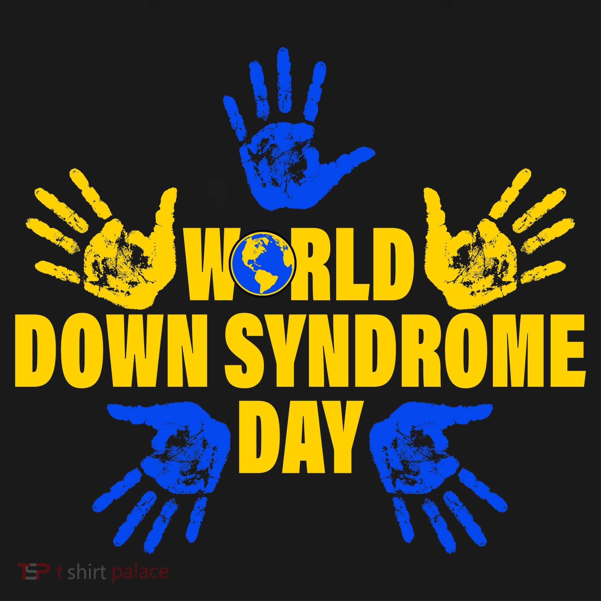 World Down Syndrome Day Hand Print Kids T-Shirt