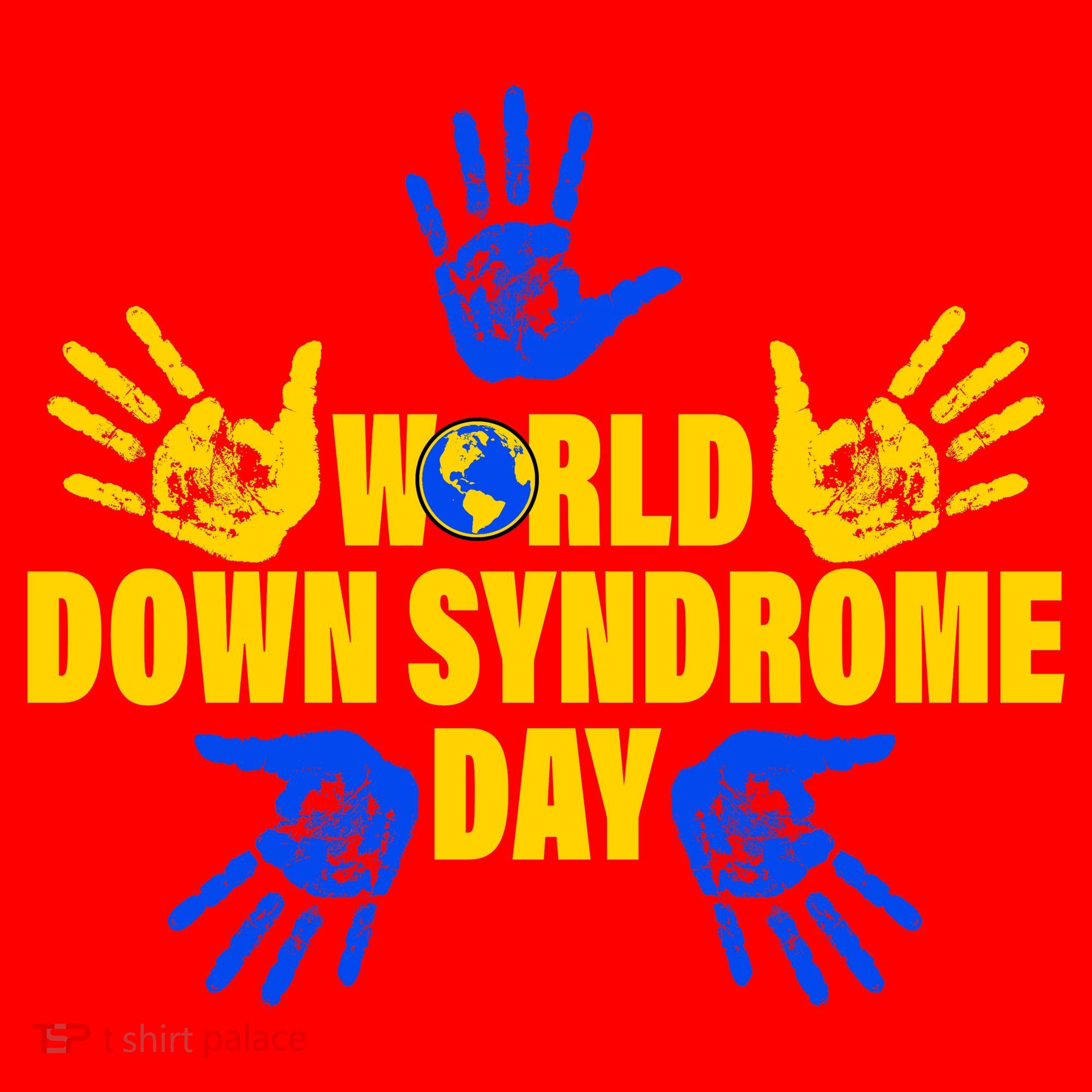 World Down Syndrome Day Hand Print Santa Hat