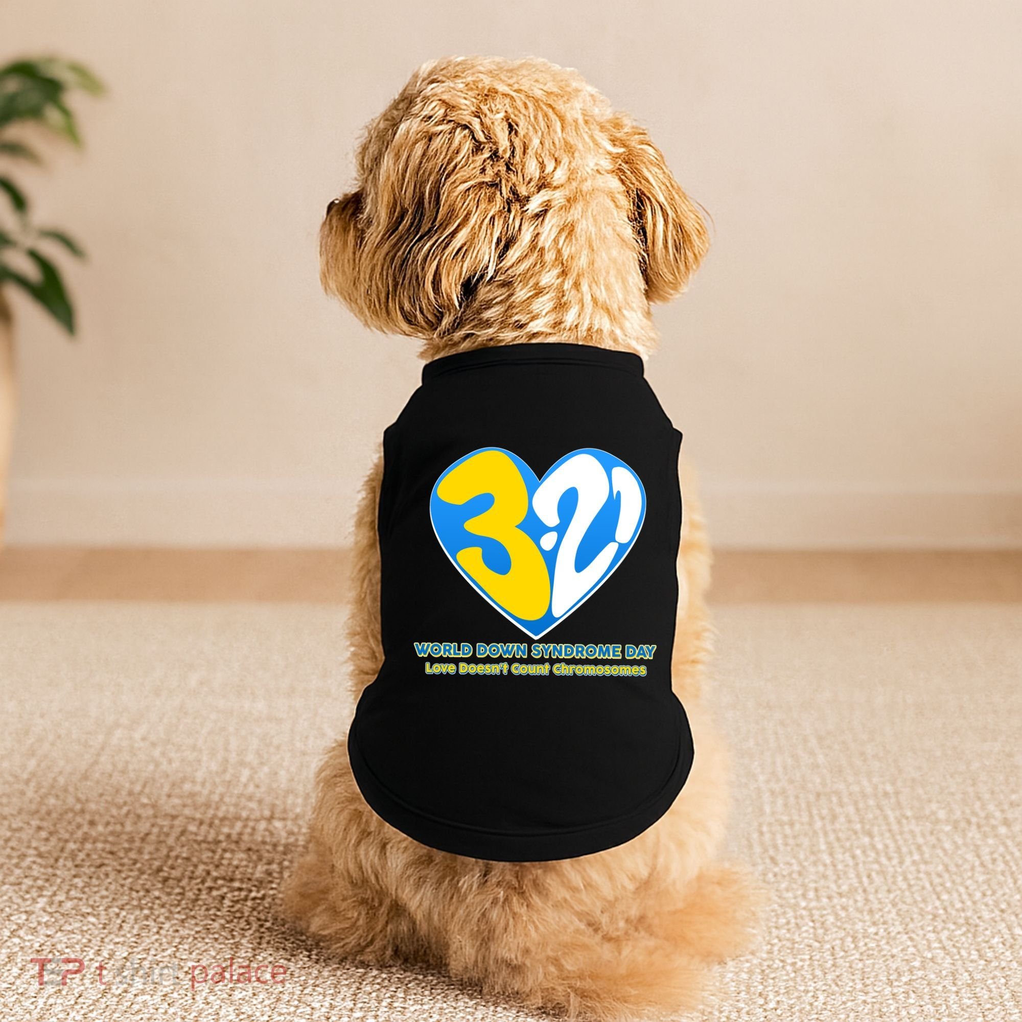 World Down Syndrome Day Love Doesn't Count Chromosomes Doggie Tank