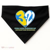 World Down Syndrome Day Love Doesn't Count Chromosomes USA-Made Doggie Bandana thumb 0