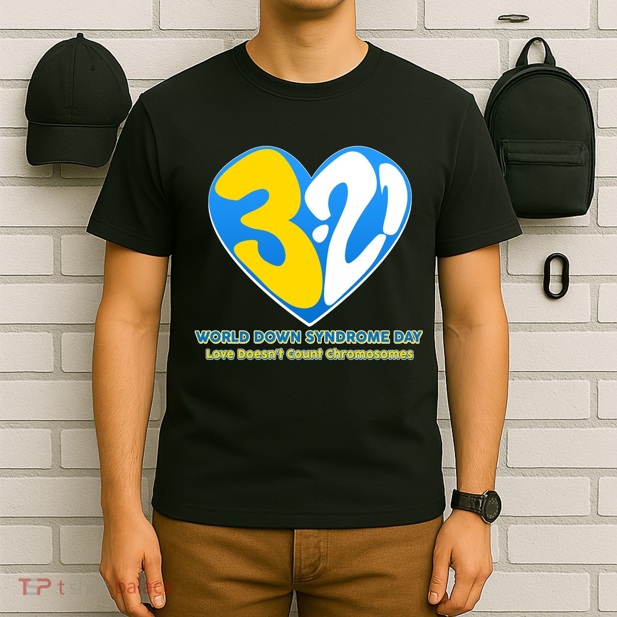 World Down Syndrome Day Love Doesn't Count Chromosomes T-Shirt