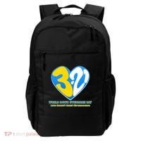 World Down Syndrome Day Love Doesn't Count Chromosomes Backpack thumb 0