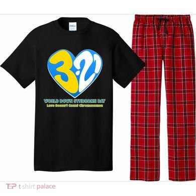 World Down Syndrome Day Love Doesn't Count Chromosomes Pajama Set