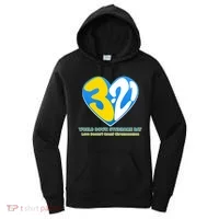 World Down Syndrome Day Love Doesn't Count Chromosomes Women's Hoodie thumb 0