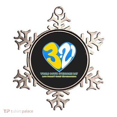 World Down Syndrome Day Love Doesn't Count Chromosomes Ornament
