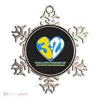 World Down Syndrome Day Love Doesn't Count Chromosomes Ornament thumb 0