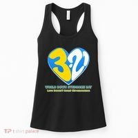 World Down Syndrome Day Love Doesn't Count Chromosomes Women's Tank Top thumb 0