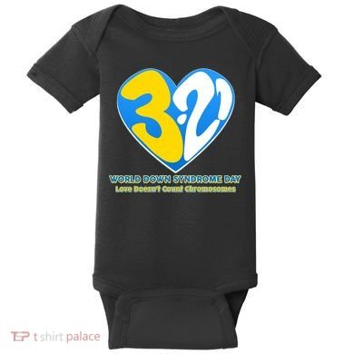 World Down Syndrome Day Love Doesn't Count Chromosomes Baby Bodysuit