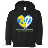 World Down Syndrome Day Love Doesn't Count Chromosomes Toddler Hoodie thumb 0