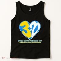 World Down Syndrome Day Love Doesn't Count Chromosomes Tank Top thumb 2