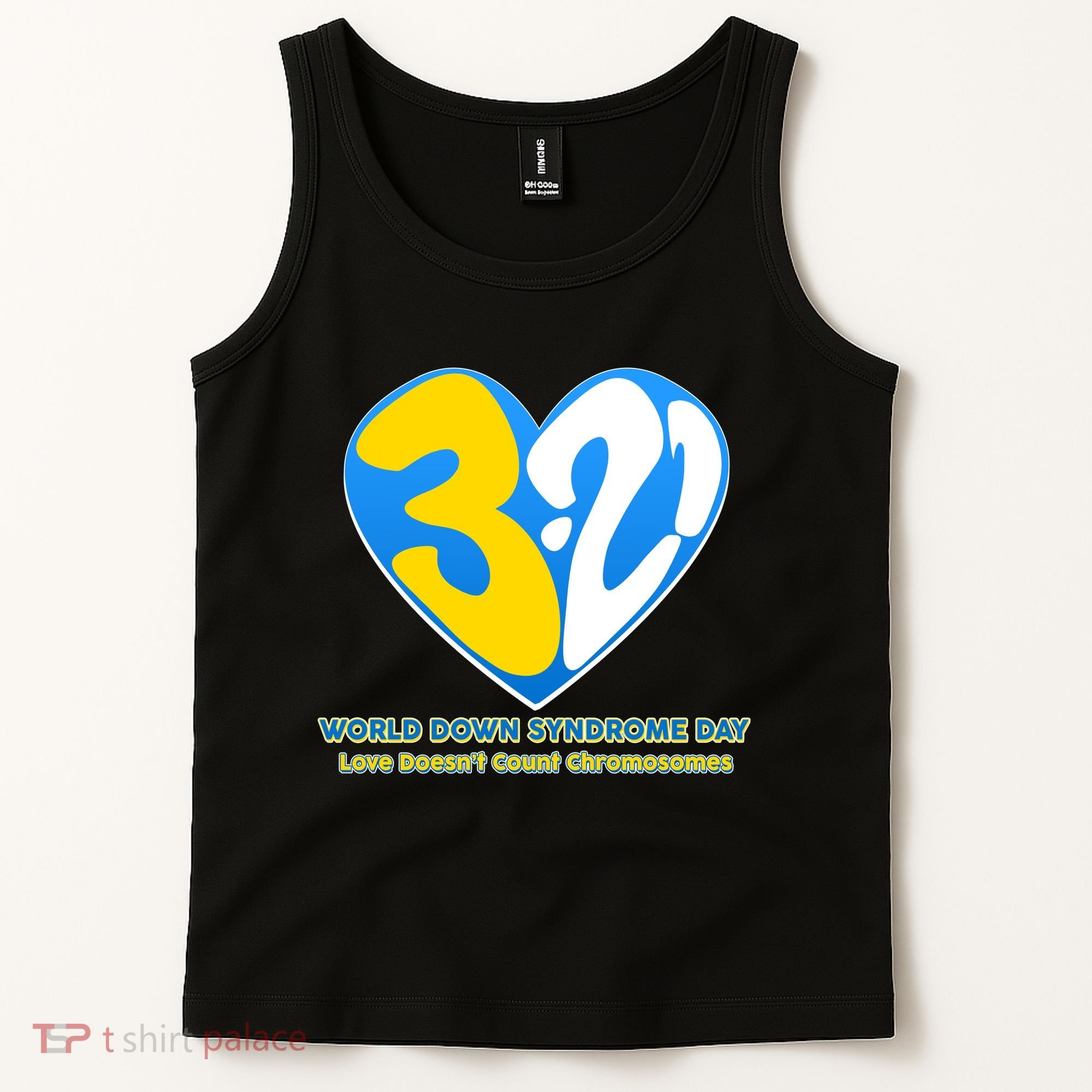 World Down Syndrome Day Love Doesn't Count Chromosomes Tank Top