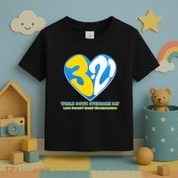 World Down Syndrome Day Love Doesn't Count Chromosomes Toddler T-Shirt thumb 3
