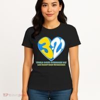 World Down Syndrome Day Love Doesn't Count Chromosomes Women's T-Shirt thumb 4