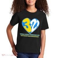 World Down Syndrome Day Love Doesn't Count Chromosomes Kids T-Shirt thumb 2