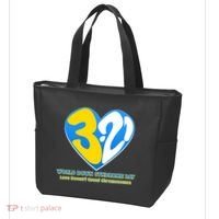 World Down Syndrome Day Love Doesn't Count Chromosomes Tote Bag thumb 3