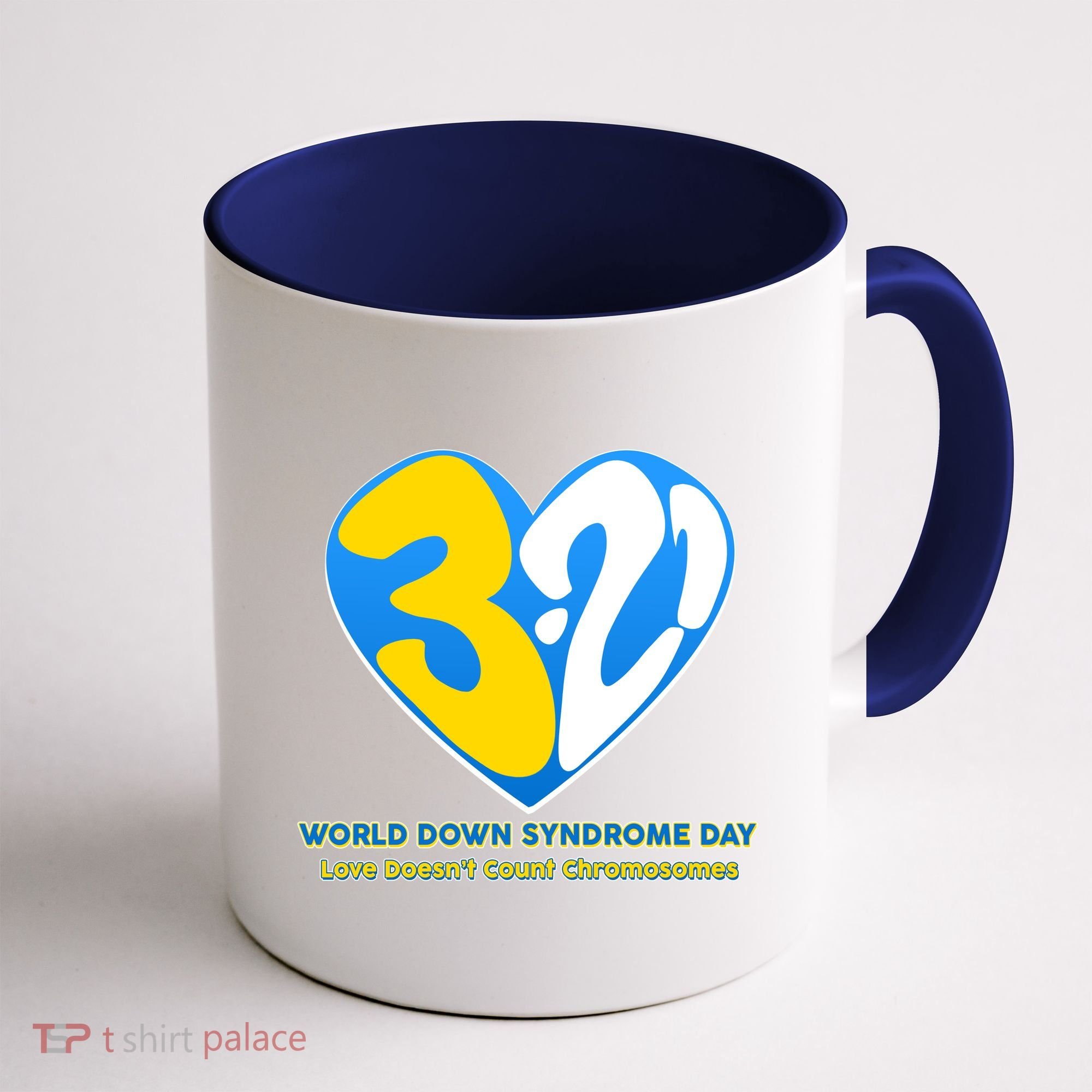 World Down Syndrome Day Love Doesn't Count Chromosomes Coffee Mug
