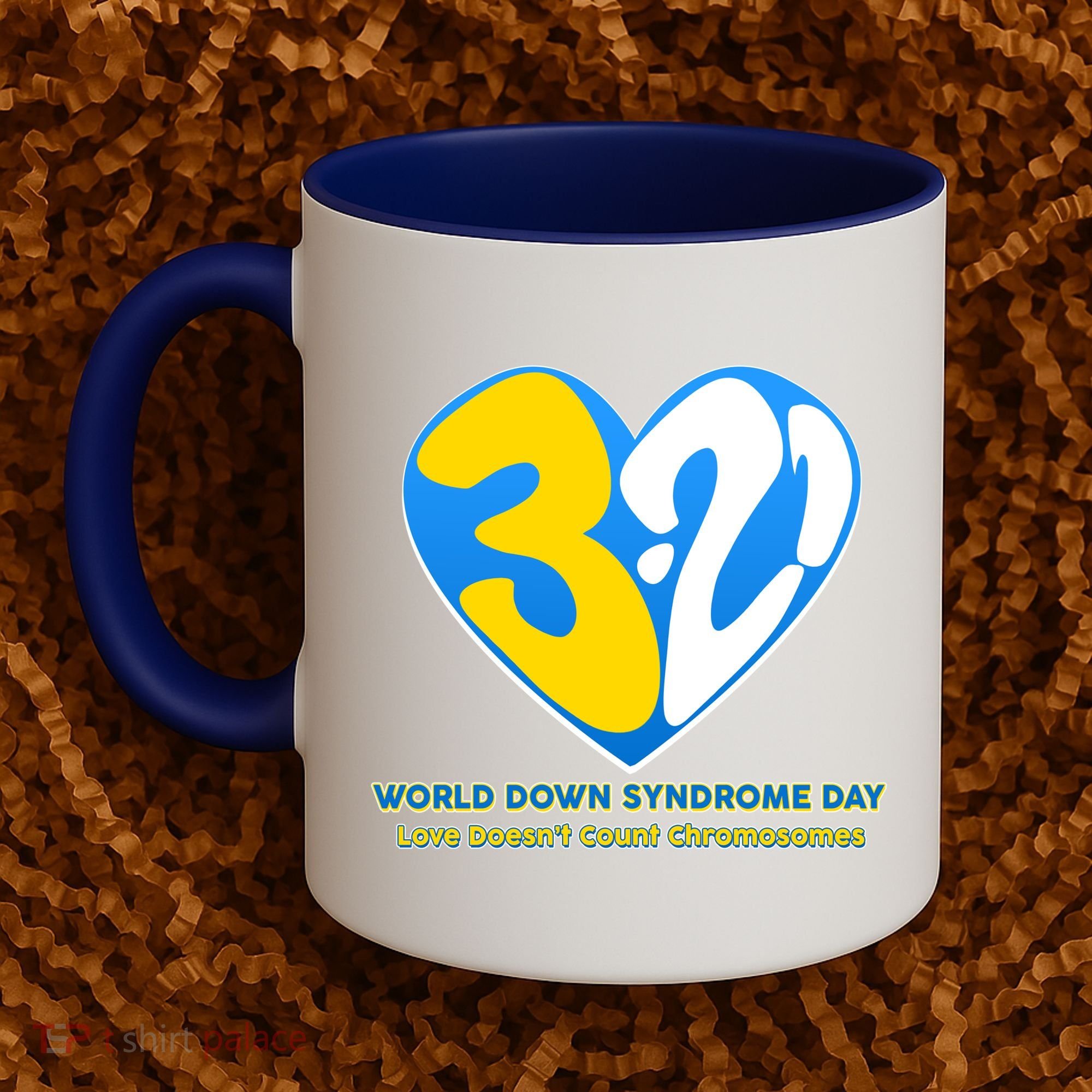 World Down Syndrome Day Love Doesn't Count Chromosomes Coffee Mug