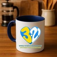 World Down Syndrome Day Love Doesn't Count Chromosomes Coffee Mug thumb 4