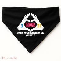 World Down Syndrome Day March 21 USA-Made Doggie Bandana thumb 0