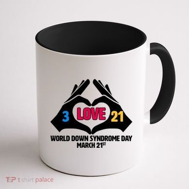 World Down Syndrome Day March 21 Coffee Mug back