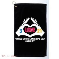 World Down Syndrome Day March 21 Golf Towel thumb 0