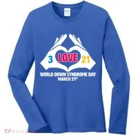 World Down Syndrome Day March 21 Women's Long Sleeve Shirt thumb 0