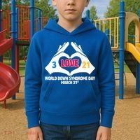 World Down Syndrome Day March 21 Kids Hoodie thumb 2