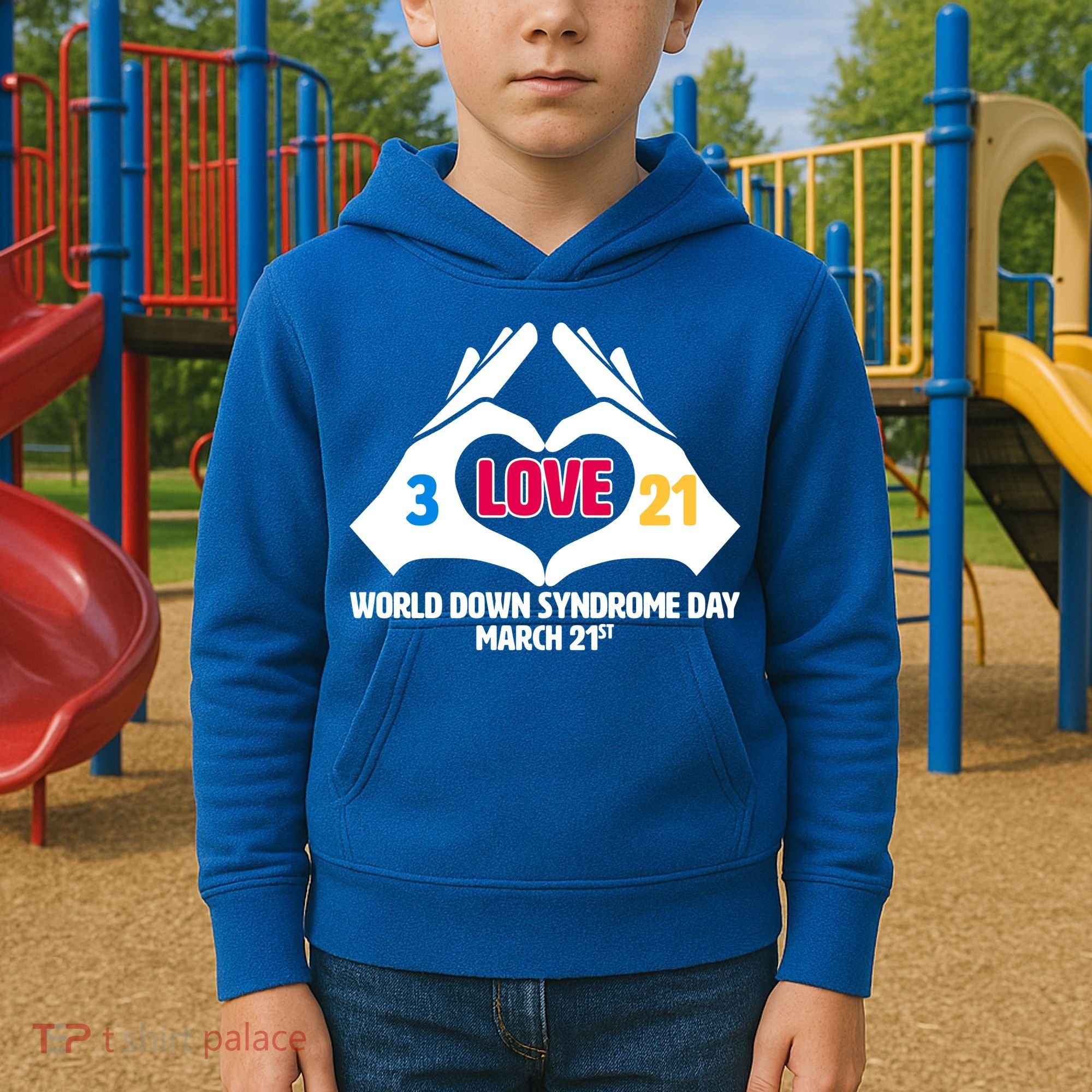 World Down Syndrome Day March 21 Kids Hoodie