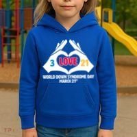 World Down Syndrome Day March 21 Kids Hoodie thumb 3