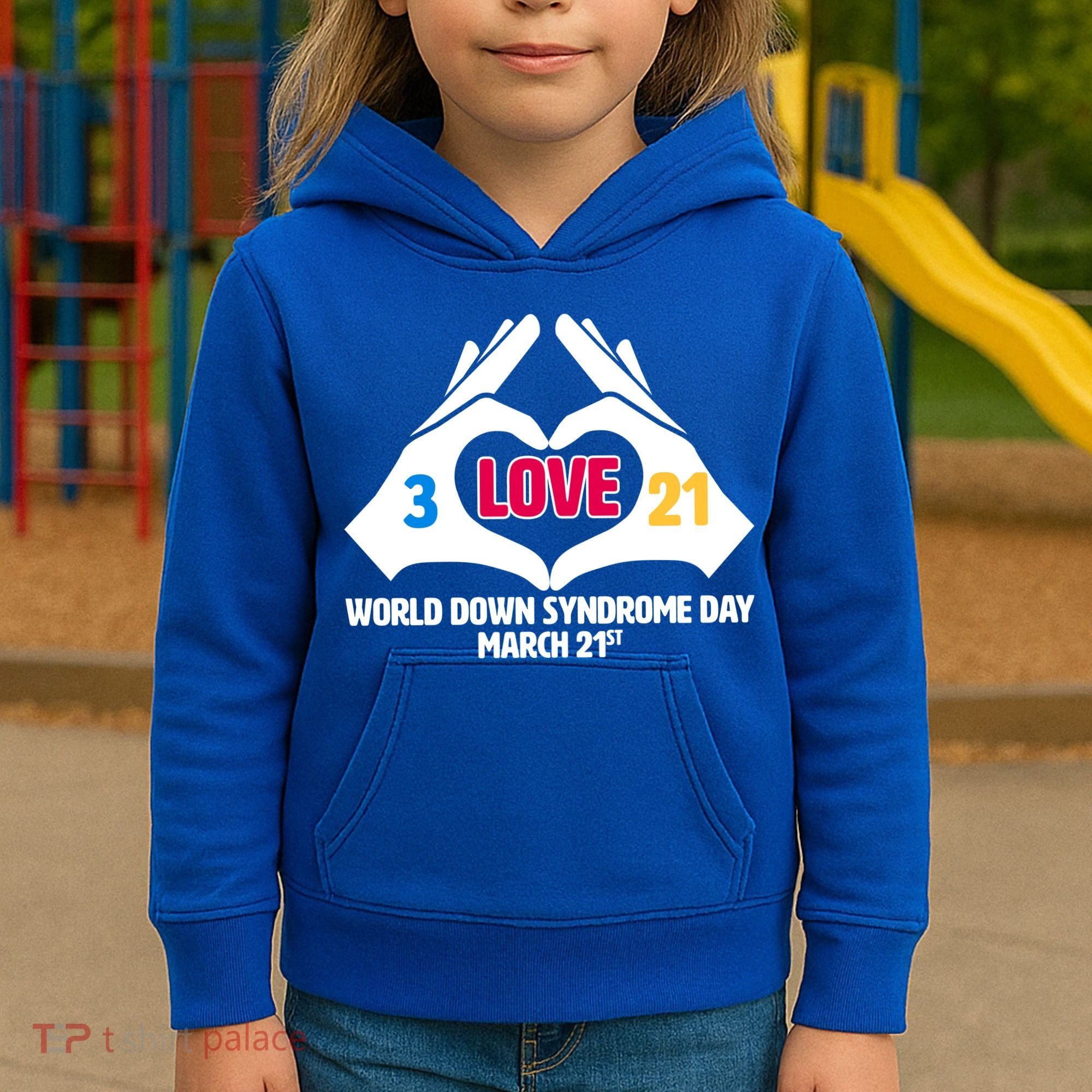 World Down Syndrome Day March 21 Kids Hoodie