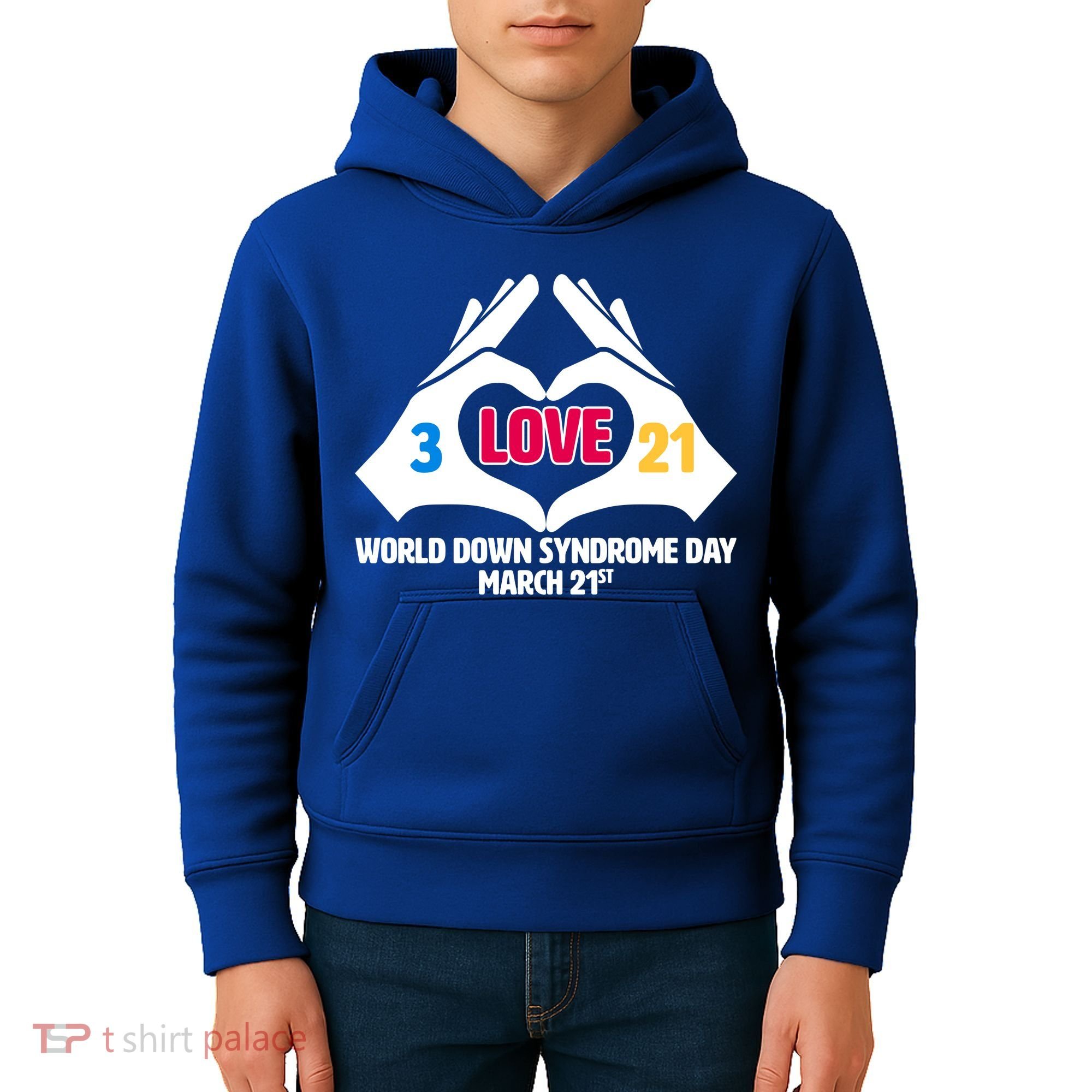World Down Syndrome Day March 21 Kids Hoodie