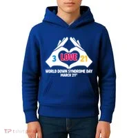 World Down Syndrome Day March 21 Kids Hoodie thumb 4