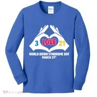 World Down Syndrome Day March 21 Kids Long Sleeve Shirt thumb 0