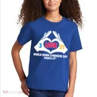 World Down Syndrome Day March 21 Kids T-Shirt thumb 2