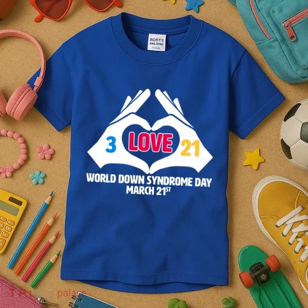 World Down Syndrome Day March 21 Kids T-Shirt