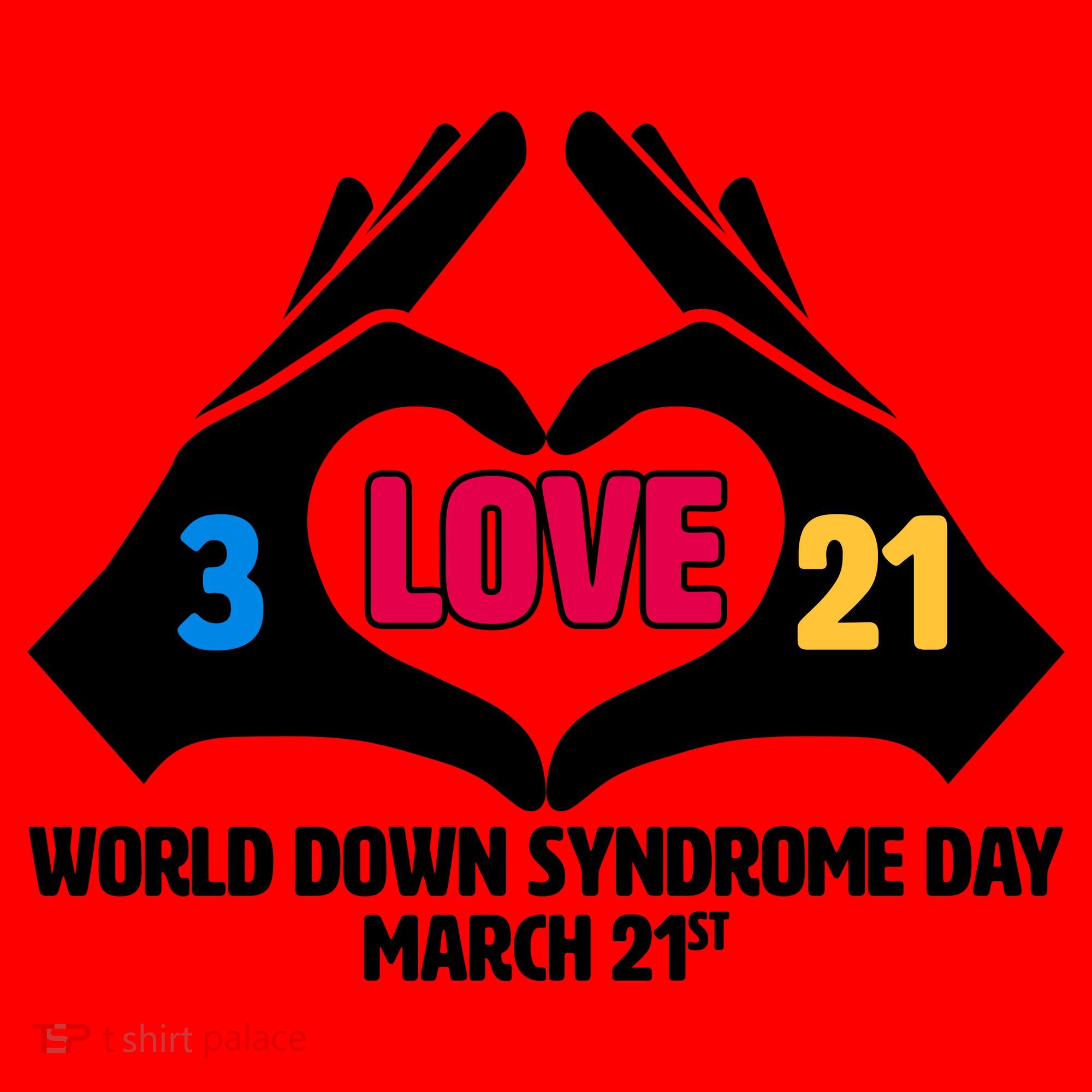 World Down Syndrome Day March 21 Santa Hat