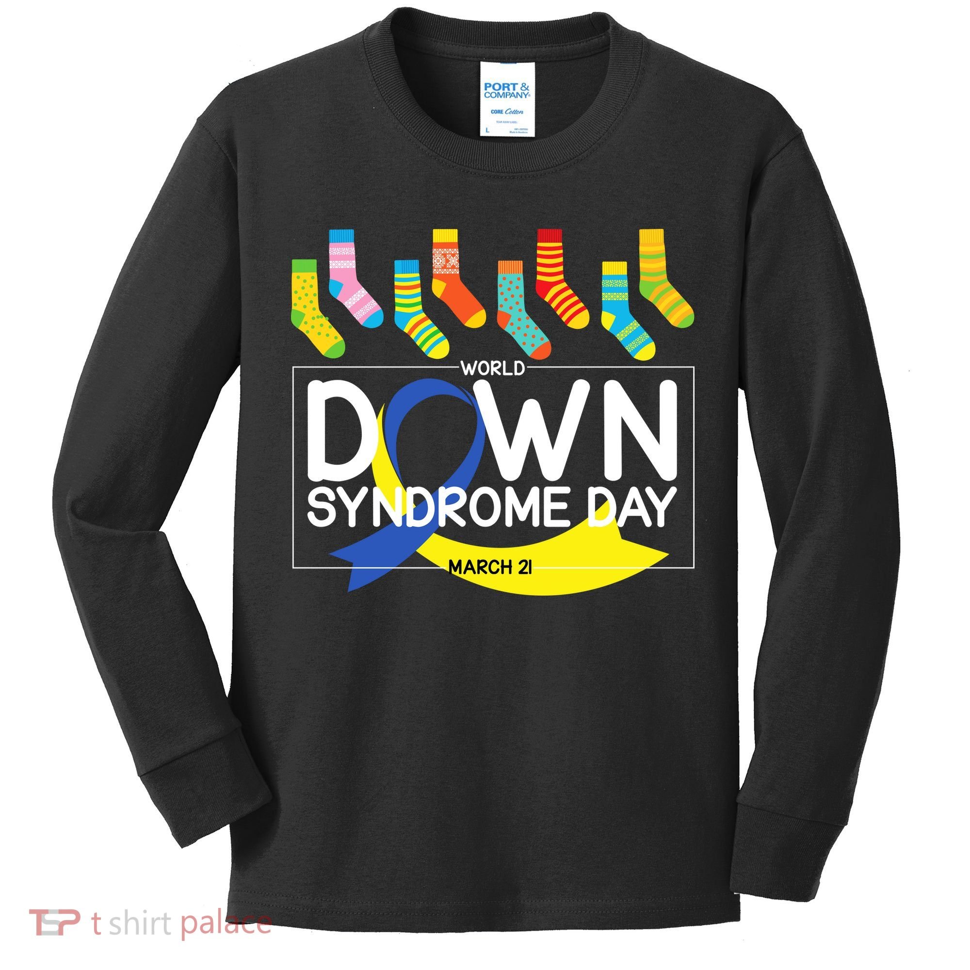 World Down Syndrome Day March 211 Kids Long Sleeve Shirt