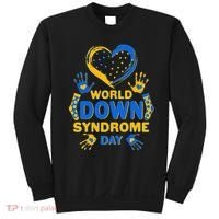 World Down Syndrome Day Painted Hands And Polka Dots  Sweatshirt thumb 0