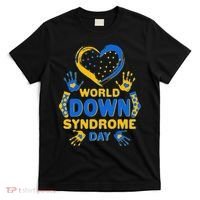 World Down Syndrome Day Painted Hands And Polka Dots  T-Shirt thumb 0