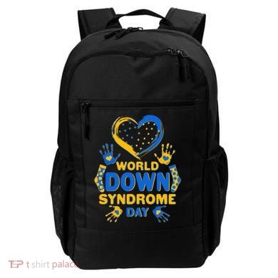 World Down Syndrome Day Painted Hands And Polka Dots  Backpack