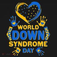 World Down Syndrome Day Painted Hands And Polka Dots  Button thumb 1