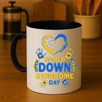 World Down Syndrome Day Painted Hands And Polka Dots  Coffee Mug thumb 4