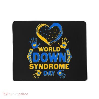 World Down Syndrome Day Painted Hands And Polka Dots  Mousepad