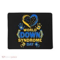 World Down Syndrome Day Painted Hands And Polka Dots  Mousepad thumb 0