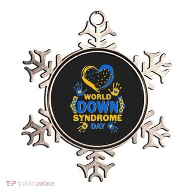 World Down Syndrome Day Painted Hands And Polka Dots  Ornament